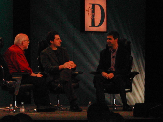 Walt Mossberg, Sergey Brin, Larry Page